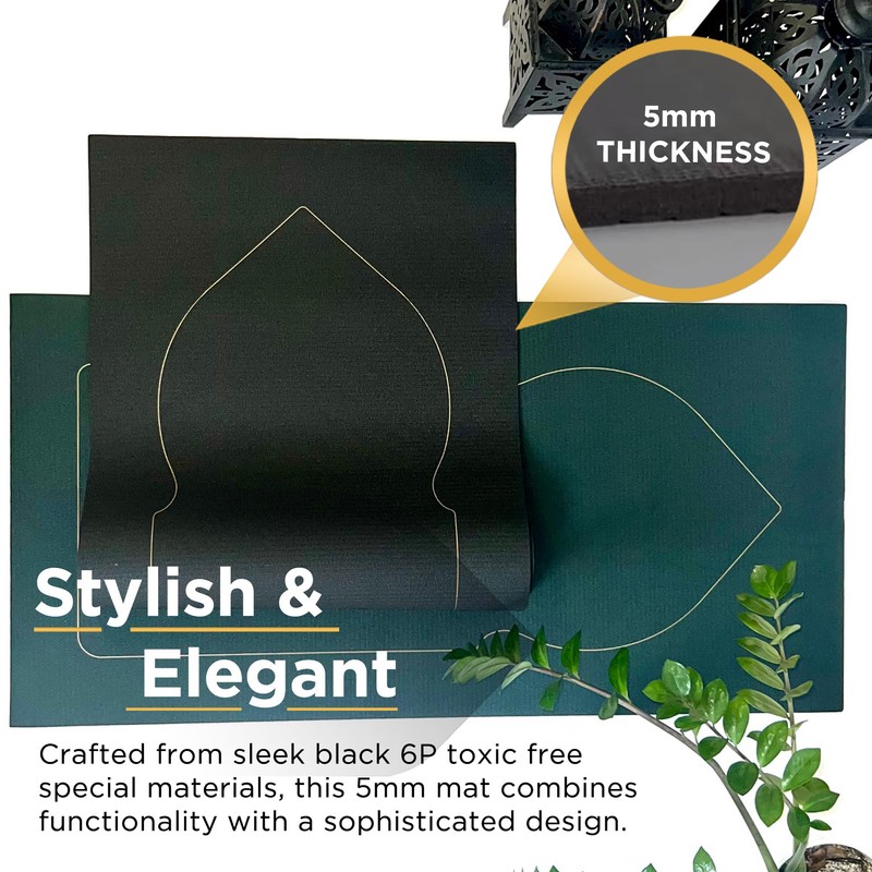 SABEEL Durable City Prayer Mat Roll with Enhanced Knee Support