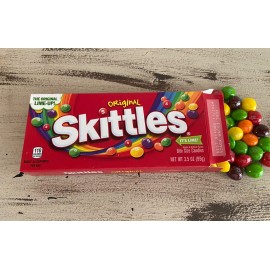Display Faux Food Prop Spilled Skittles Movie Box