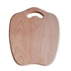 Nabytok Apple-Shaped Rubber Wooden Cutting Board, Convenient Handle, Can Be