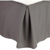 Combed Queen Size Bed-Skirt Solid Gray (Charcoal) – 100% Long