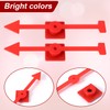 12pcs Arrow Game Spinners, Red Plastic Spinner Game Pointer Accessories