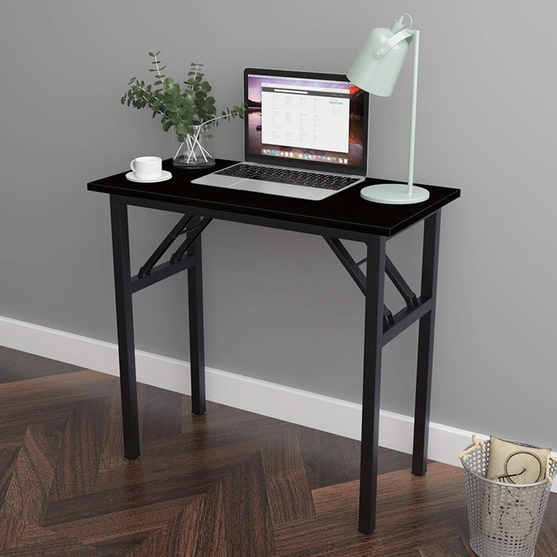 sogesfurniture Small Computer Desk 31.5 inches Folding Table No Assembly