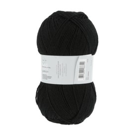 LANG YARNS Super Soxx 6-ply / 6-Ply – Colour: Black (0004) – 150 g / Approx. 410 m Wool