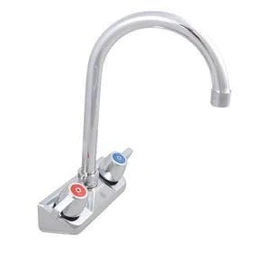 GSW AA-412G 4" Backsplash Wall mount Faucet w/ 5" Gooseneck Spout