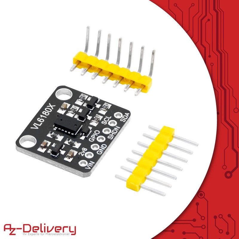 AZDelivery 3 x VL6180X High Precision Rangefinder Optical Distance Sensor