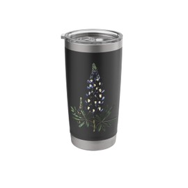 Vintage Botanical Lupine Flower Girl Cute Floral Plant Mom Stainless Steel Insulated Tumbler