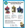 JW Pet Company Activitoy Peck-A-Mole Small Bird Toy, Colors Vary