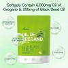 Aceite De Oregano 6000 Mg Con 300 Softgels Sin Sabor