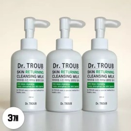 Dr. Troub 시드물 닥터트럽 스킨 리터닝 클렌징 밀크 200ml 3개 Cidemul Dr.Troub Skin Returning Cleansing Milk 200ml 3pcs