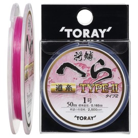東レ(TORAY) ナイロンライン 将鱗 へら タイプ2 道糸 50m 1号 パッションピンク
