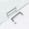 AQUALAVOS ABS Door Handle Shower Door Handle Bar Chrome Look