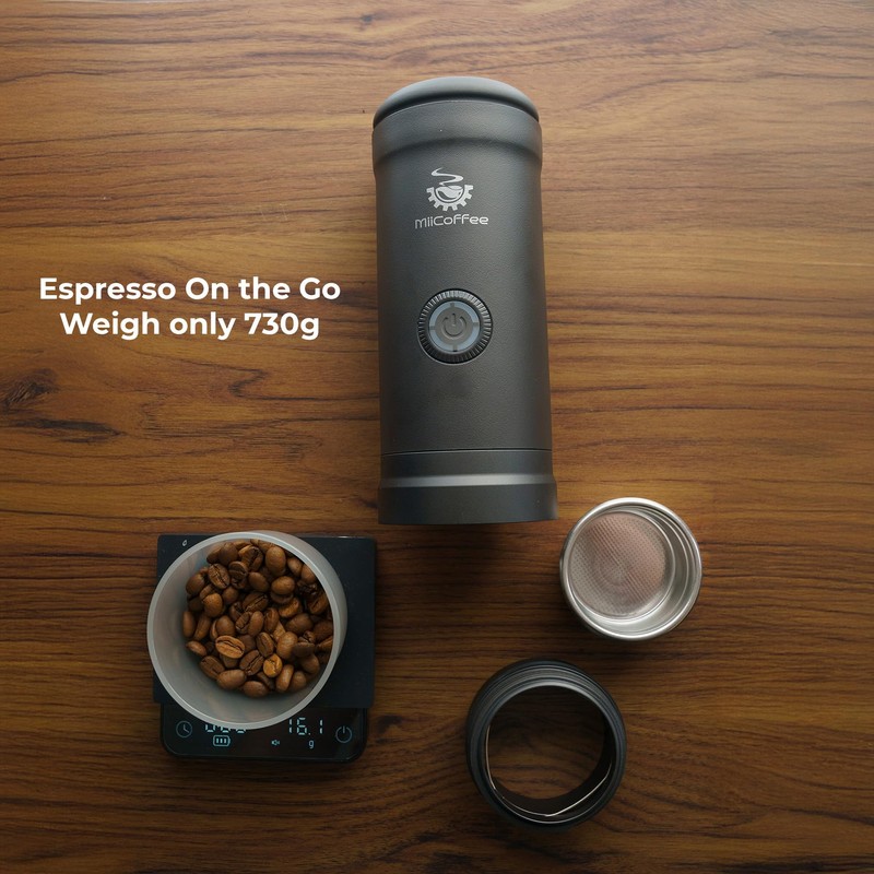 MiiCoffee Eon Portable Espresso Machine, Travel Coffee Maker with Self-Heating