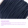 DMiotech 328ft(100m) 0.1"(2.5mm) Elastic String Cord Jewelry Stretchy Cord Navy