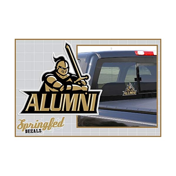 UCF Knights ALUMNI w/KNIGHT and SWORD Vinyl Decal Central Florida Knights Car Window Sticker