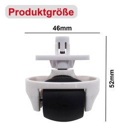 Wjelet White Sweeper Silent Wheel Quiet Front Wheel Roborock Replacement Parts for Roborock Sweeper S65/S55 Max/S65 Pure/S7/T7S/T8/G10/G20