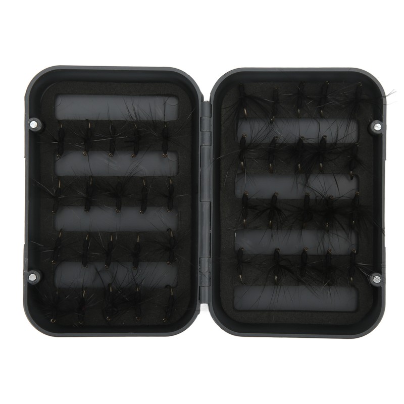 40PCS Fly Fishing Flies Kit Realistic Black Ant Hand Knitting