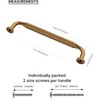 Amerdeco 10 Pack Antique Brass Cabinet Pulls 6.3 Inch(160mm) Hole