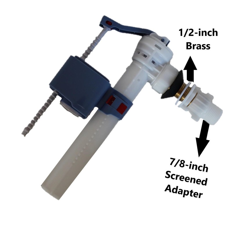 Side Mount Fill Valve,7/8 (or 1/2-inch) Inside the Tank Water