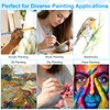 30 Pcs (3×10 Pack) Acrylic Paint Brushes Set, Fine Detailing