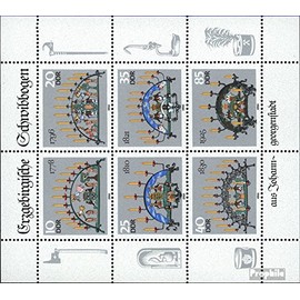 DDR 3057-3062 Sheetlet (complete.issue) 1986 Arches (Stamps for collectors)
