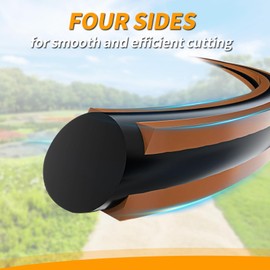 SWAWIS Trimmer Line 2.4 mm x 100 m Brush Cutter Thread Grass Trimmer Brush Cutter Thread for Grass Trimmer Brush Cutter Line Mowing Line Brush Cutter Trimmer Threads, 4-Edged Brown