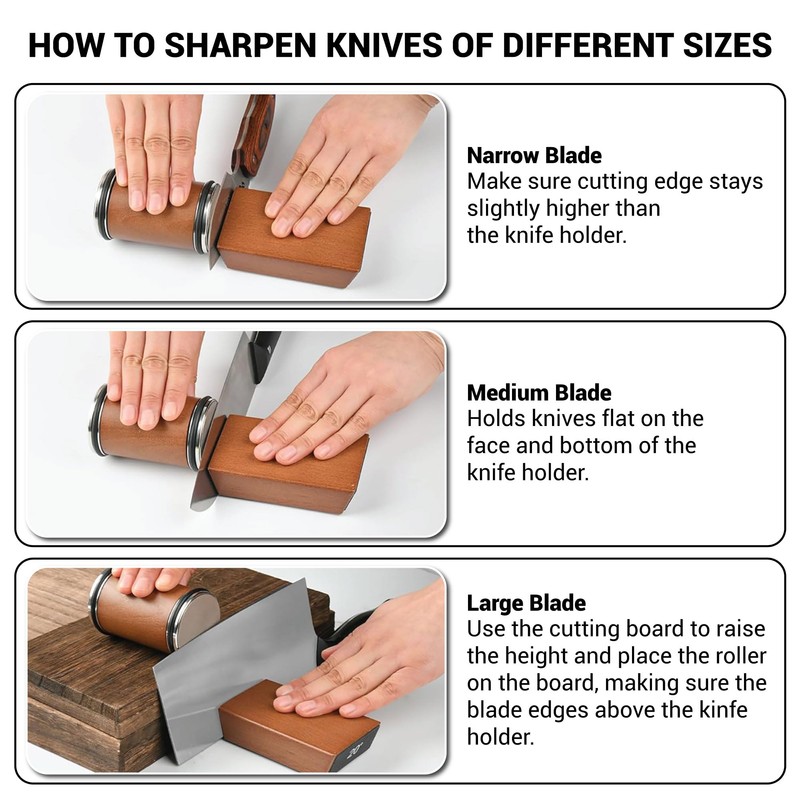 Knife Sharpener Kit- Rolling Knife Sharpening For Kitchen With Diamond