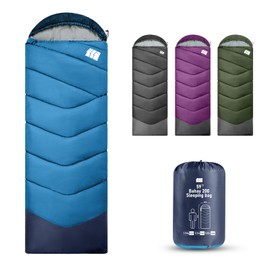 Sleeping Bags for Adults Warm Weather, Degree Sleeping Bags, Portable, Waterproof, 3lb Lightweight Sleeping Bag for Tall Girls Boys with Compression Sack for Warm Camping, Hiking, Outdoor & Indoor
