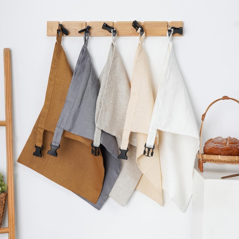 HSOFTIFY 2 Pack 100% Linen Bread Bags for Homemade Bread