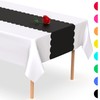 Purple Plastic Disposable Table Runner. 5 Pack 14 x 108