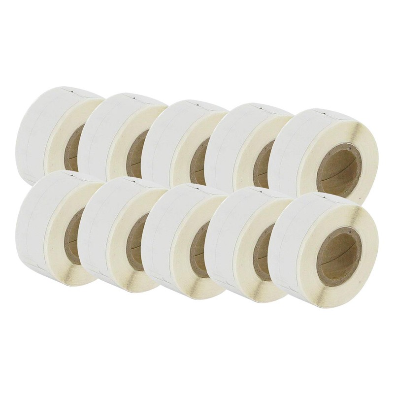 10x Label compatible to Dymo 99017 12 mm x 50