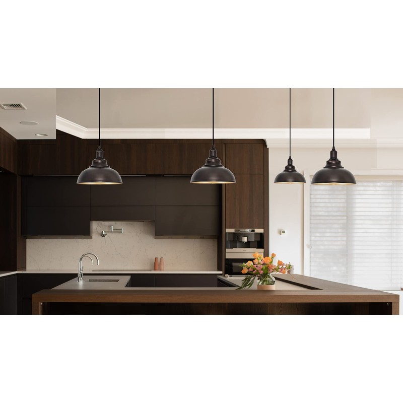 ALAISLYC 3-Pack Farmhouse Pendant Light Adjustable Pendant Lighting for Kitchen
