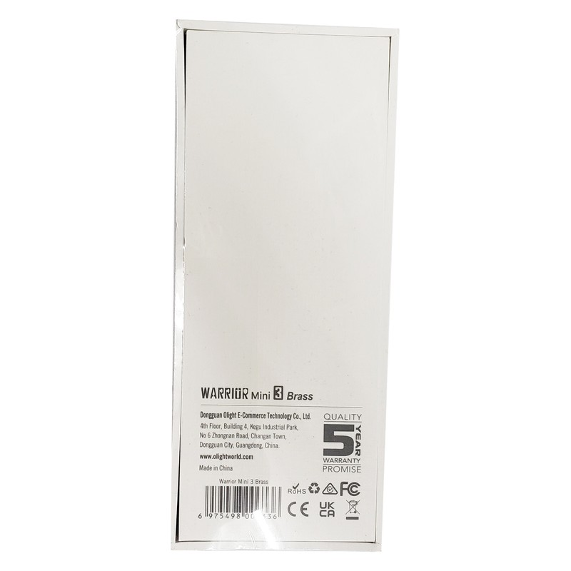 Olight Warrior Mini 3 1750 Lumens Rechargeable Flashlight, Black Diamond