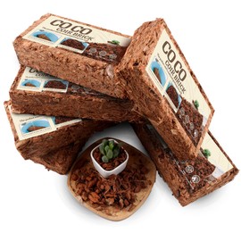 SUMLOTY Coco Chips for Plant - COCOUNT Shell 6 Pack Organic Coconut Husk Chips with Low EC & PH Balanced, High Expansion Coconut Substrate Coco Husk Mulch for Garden, Flowers and Reptile'