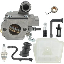 KELKONG MS361 Carburetor for Stihl MS341 Chainsaw Replacement for Wal-bro HD-34 HD-35 Replace# 1135 120 0601 w Air Filter Worm Gear Intake Manifold