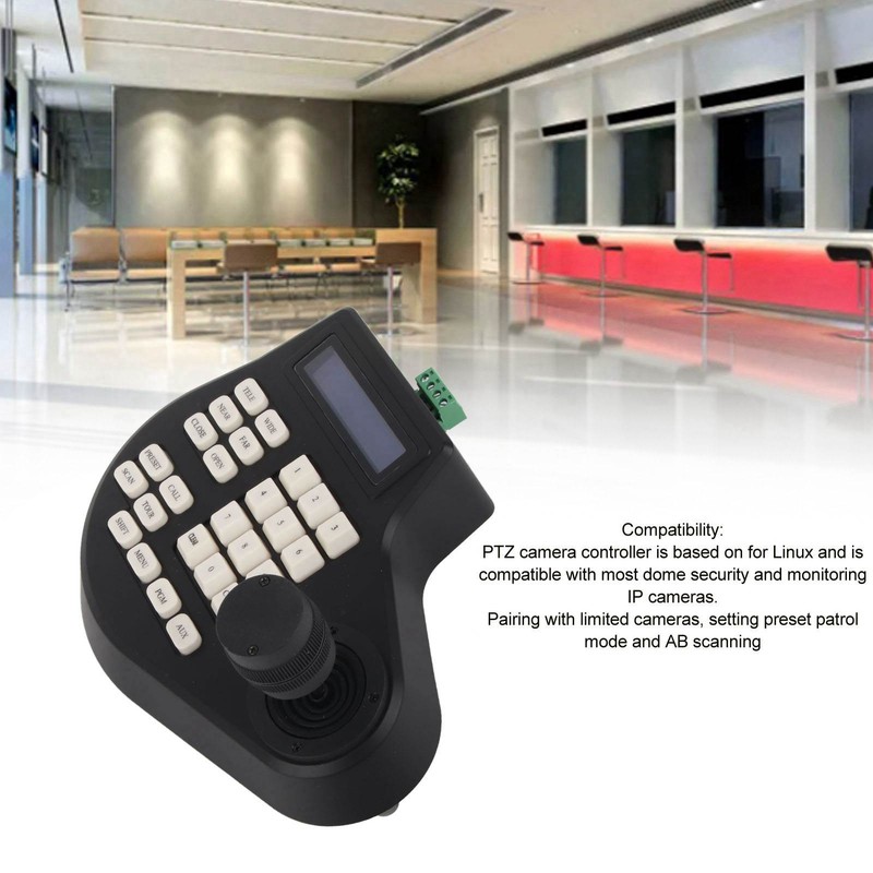 3D PTZ Camera Keyboard RS485 PTZ Joystick Controller LCD Display
