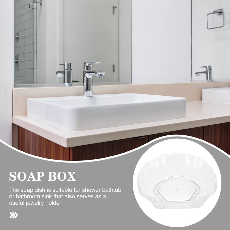 ULTECHNOVO Soap Dish Shell Soap Dish Shell Soap Holder Bowl