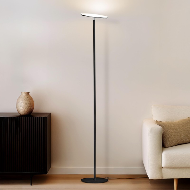 Brightech Sky LED Torchiere Super Bright Floor Lamp - Contemporary,