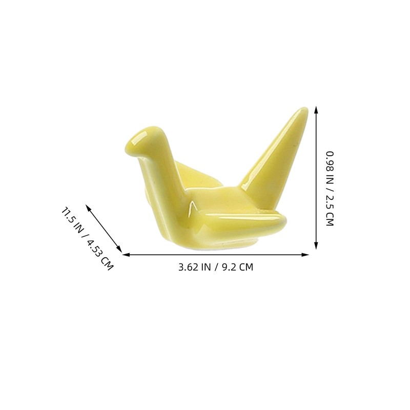 HINTRMENT 6pcs Chopsticks Rack Chopsticks Rest Crane Paper Crane Shaped