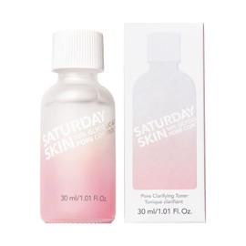 Saturday Skin Pore Clarifying Travel Sized Toner 10% Glycolic Acid&AHA Deep Cleansing Astringent Facial Toner