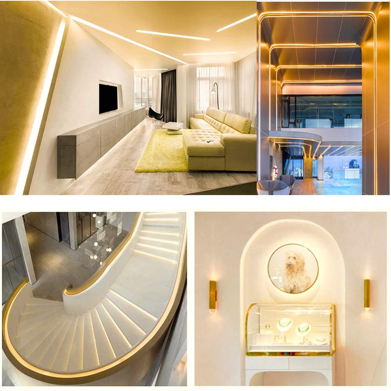 Tesfish 12 V LED Strip Light, 5 mm Wide, Warm