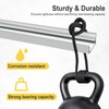 Bifold Closet Track Kit, 48inch Length, Steel Track, White (1