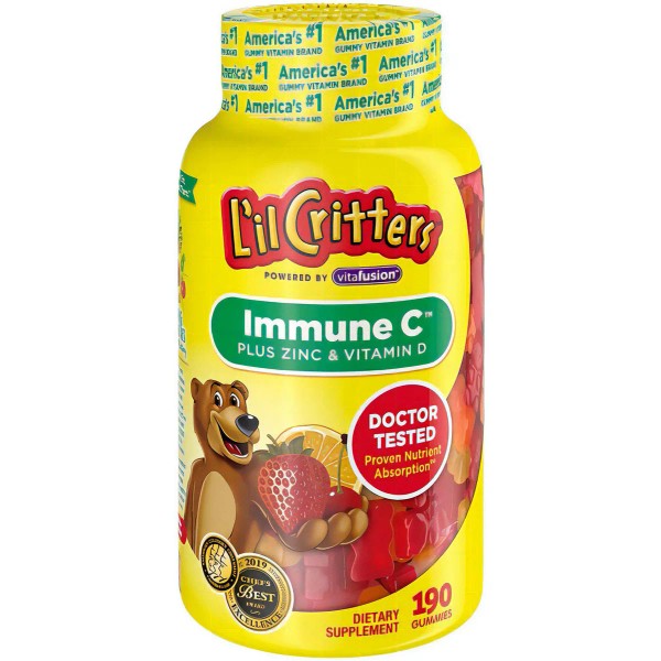 Lil Critters Immune C + Zinc Y Vitamina D Sabor