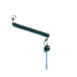 SB DISTRIBUTION LTD (Pack of 4) PIN Tensile 3/8” Shaft, Locking Space 4-1/4” - Universal Weight Stack SELECTOR Pins. Cotterless Hitch Pins. with Coiled -Reinforced Lanyard | by SBD