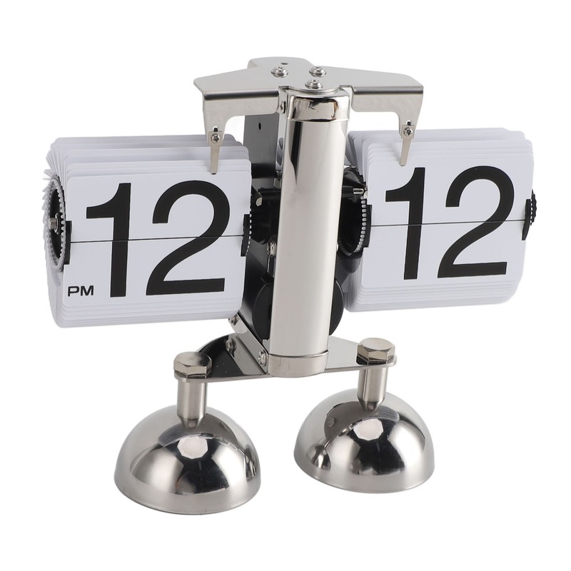 Retro Digital Flip Down Clock Flip Desk Clock Mechanical Battery