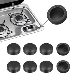 Lyivisk Pack of 8 Rubber Plugs Cover Caps Screws Cover Caps for Screws for Motorhome Hobs