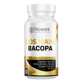 Melena De León Bacopa Con L-tirosina Nowek  Lions Mane Bacopa L-Tyrosine Nootropic, 60 Caps                                                           