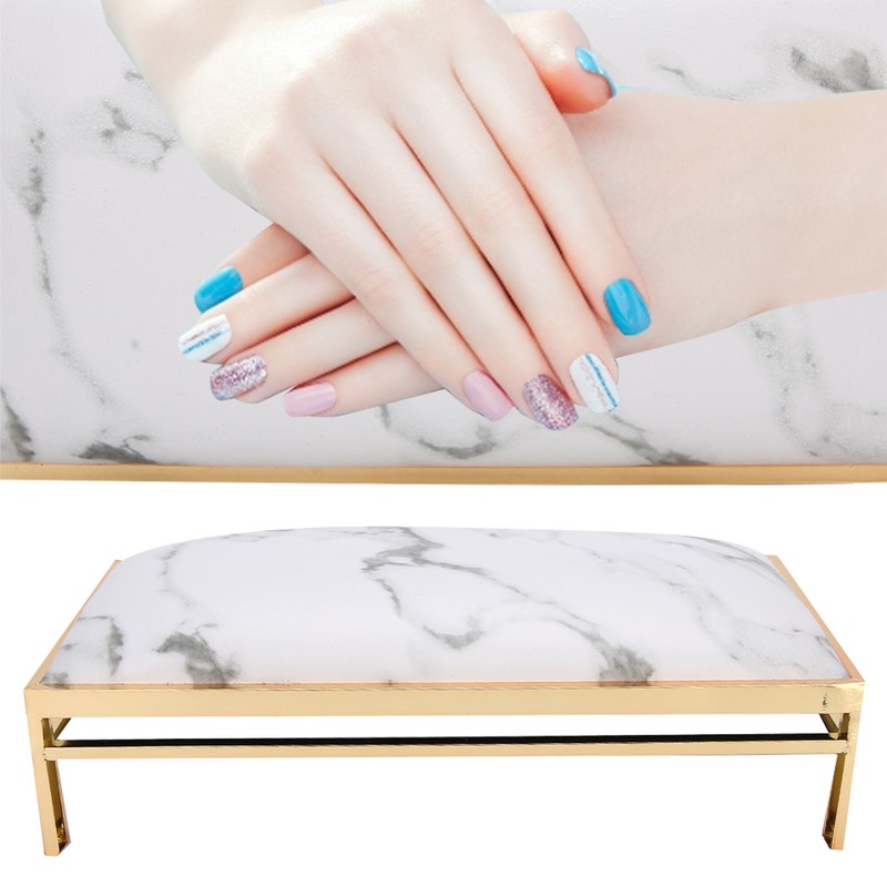Nail Art Hand Pillow PU Leather Manicure Arm Rest Cushion