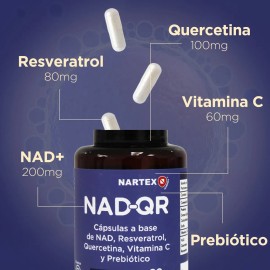 Nad+ | Quercetina Y Resveratrol 60 Caps Suplemento 3 Pack