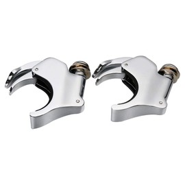 TCMT 2 Pairs 49mm Detachable Windshield Clamps Fits For Harley 2002-2010 VRSCA VRSCAW, 2004-2005 VRSCB, 2007 VRSCX, 2016-later XL1200X and 2006-later Dyna models (Chrome)
