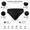 Men’s Competition Swim Briefs for Training – Quick-Dry Sharkskin-Style Athletic